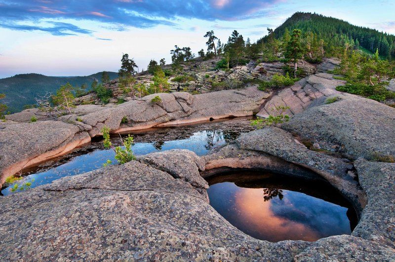 Казахстан. Каркаралинск. горы. пейзаж. озеро. Озера Каркаралинска.photo preview