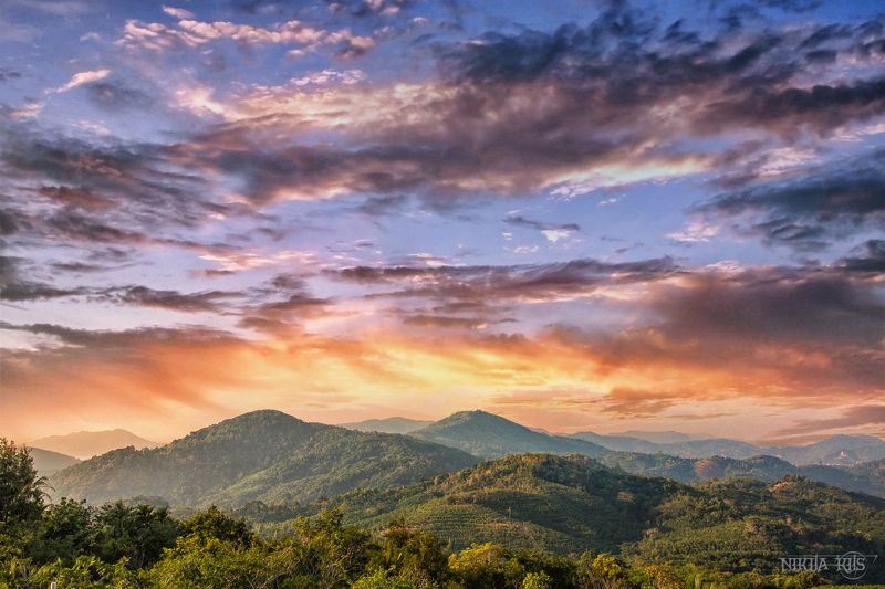 Таиланд, пейзаж, облака, горы  Thai Skyphoto preview