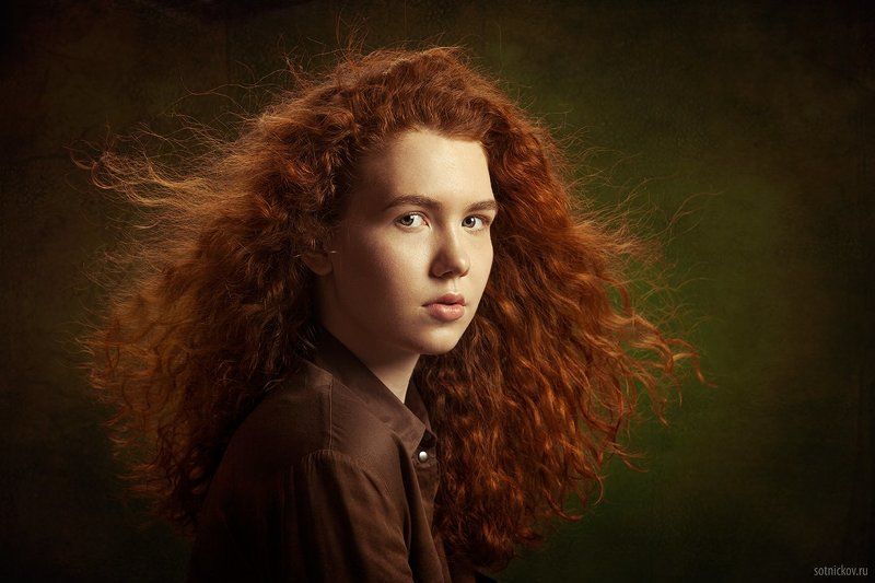 Девушка, Крупно, Портерт, Рыжая, Студия Рыжаяphoto preview