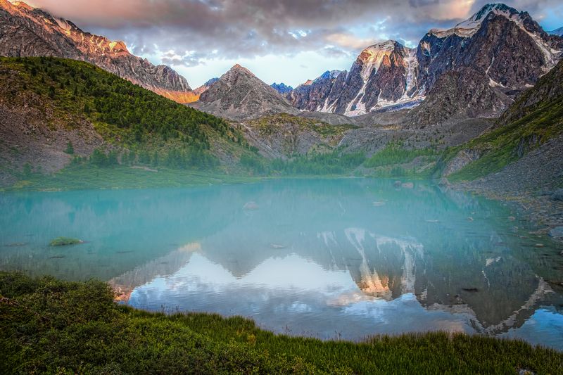 шавло верхнее, алтай, озеро, горы, утро Шавло верхнееphoto preview