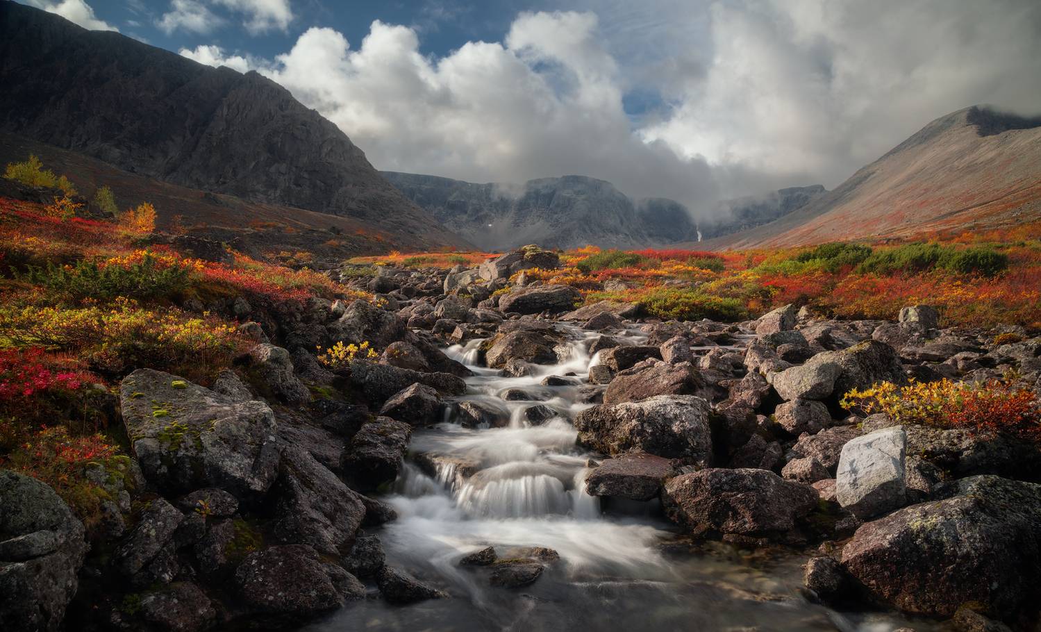 Автор: Истомин Виталий пейзаж,хибины,кольский,север,россия,река,цвет,свет, Истомин Виталий