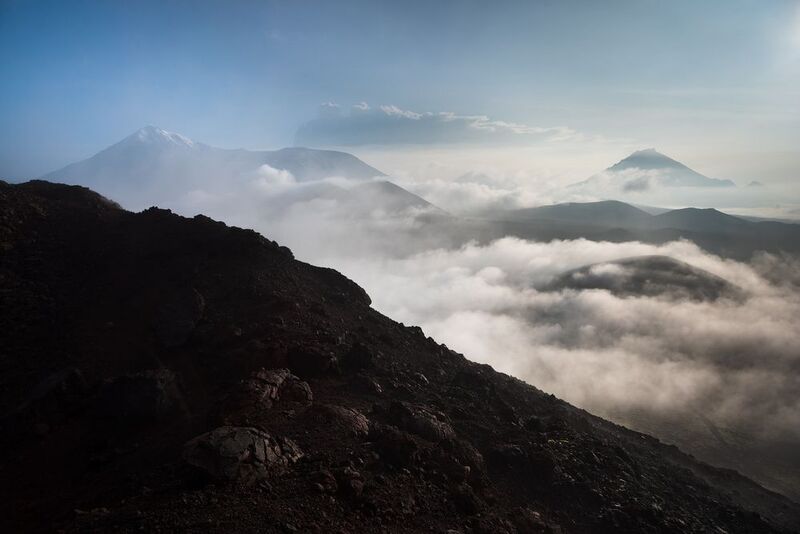 горы, вулкан, камчатка, рассвет, mountains, volcano, kamchatka, sunrise photo preview