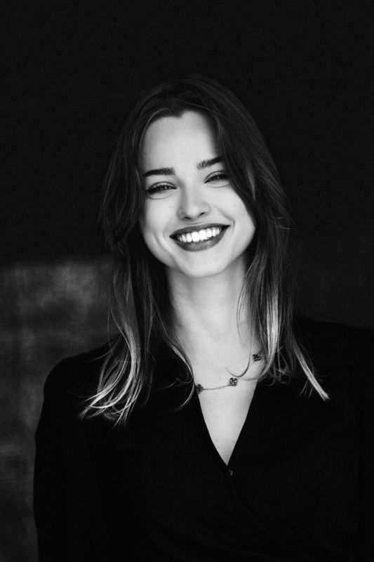 girl, model, portrait, black and white, lithuanian, vilnius *photo preview