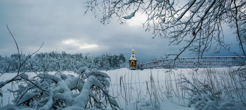 пейзаж Зима фото превью