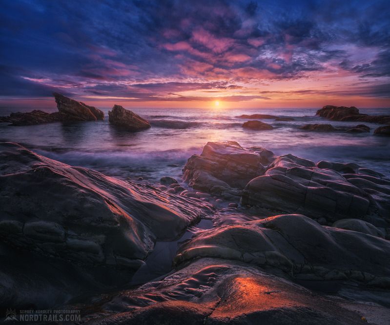 север, мурманск, териберка, хибины, рыбачий, кандалакша, северное сияние, фототур Полуостров Рыбачий, близ мыса Большой скорбеевскийphoto preview