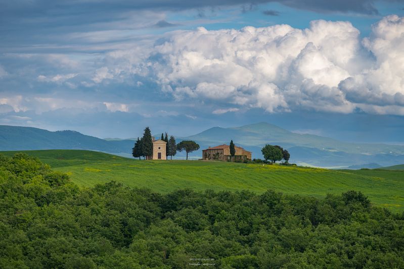 тоскана, италия, пейзаж, виталета, капелла Прекрасная Тосканаphoto preview
