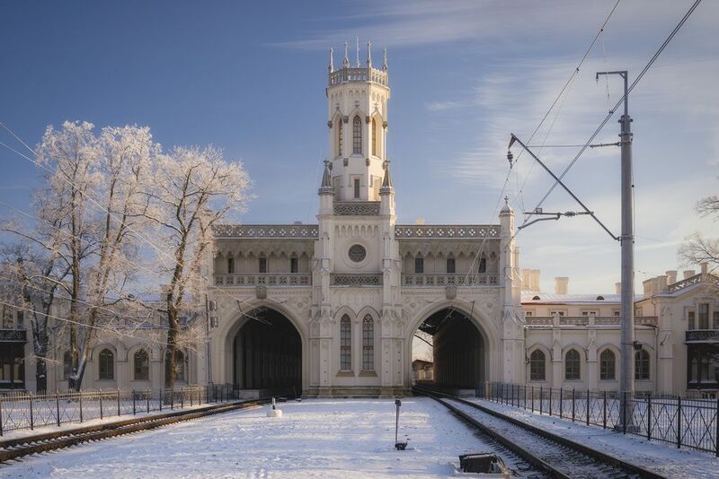 railway, station, spb, city, modern, room, building, roman, peterhof, winter, snow, жд Петергоф.photo preview