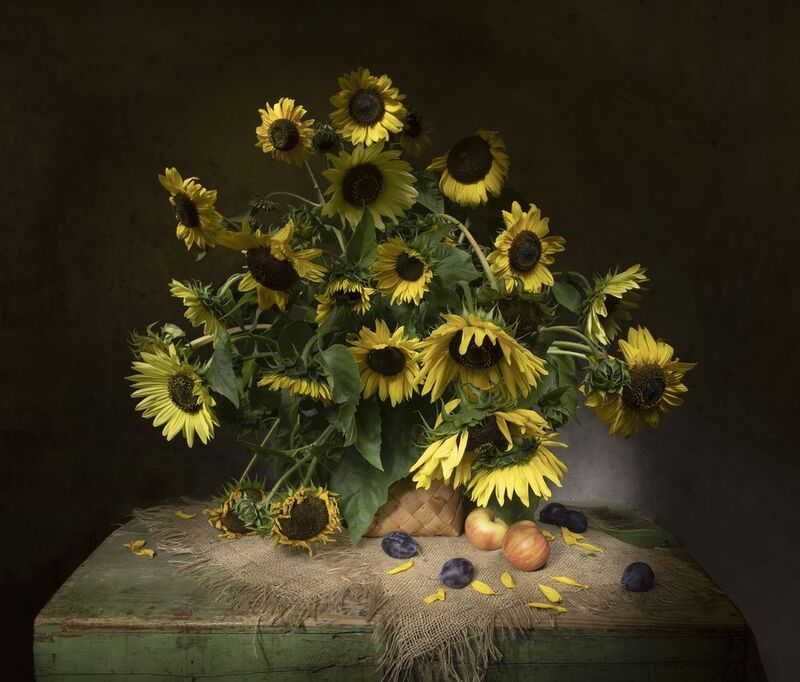 натюрморт, подсолнух, подсолнухи, сундук Подсолнушки....photo preview