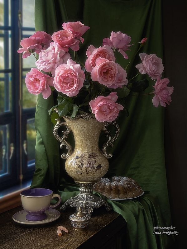 натюрморт, цветы, букеты, розы Последние чайные розыphoto preview