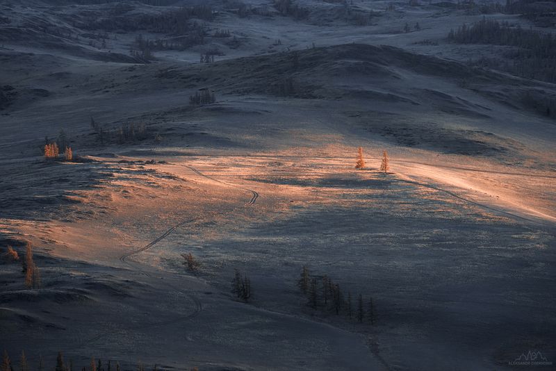 горный алтай, закат Тающий светphoto preview