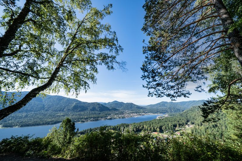 Россия, Горный Алтай, село Артыбаш, Телецкое озеро, рассвет, гора Тилан-Туу Горный Алтайphoto preview