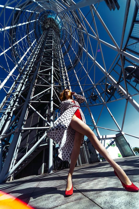 woman, portrait, fashion, beauty, outdoors Circles of Fashionphoto preview