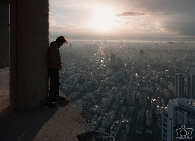 Roof, urban, urbex, tel aviv, israel, skyline, fog, city, cityscape The morningphoto preview