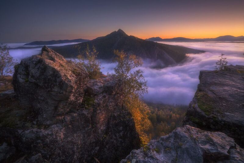 айгир, урал, башкирия, горы Рассвет на Айгиреphoto preview