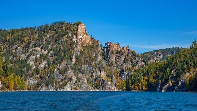 бирюса, залив, осень Козыреевский зубphoto preview