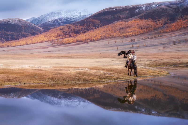 Монголия. Беркутчи на озере Даян-Нуурphoto preview