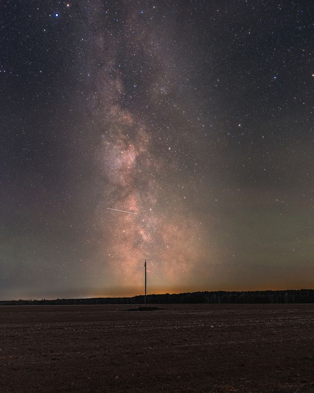ночь, звезды, Млечный Путь, космос, пейзаж, астро, астропейзаж Единение с бесконечным photo preview