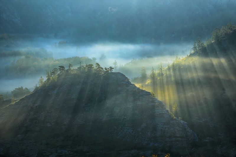 горы кент  каркаралинск Утро в горахphoto preview