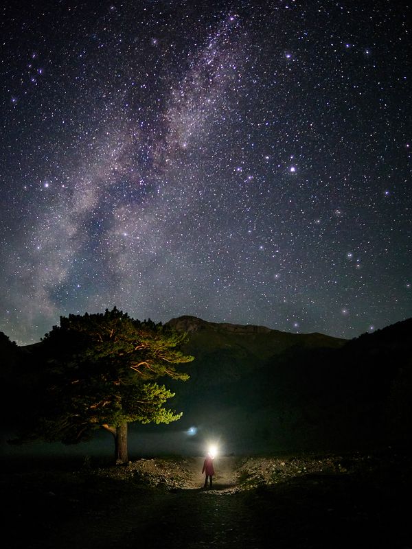 Архыз, ночь, астрофото, Млечный путь, Маруха На встречу звёздамphoto preview