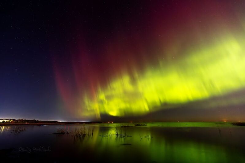 полярное сияние, северное сияние, сияние, бронка, санкт-петербург, aurora, aurora borealis, финский залив Так уходил Сентябрьphoto preview