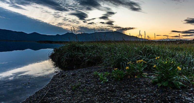 Вечер, Река, Озеро, Залив, Колыма, Вода, Осень Тихий вечер у заливаphoto preview