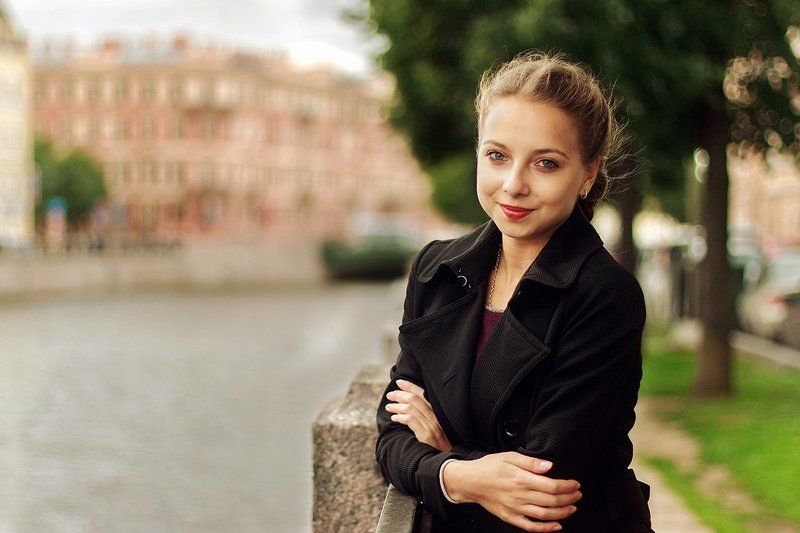 красиво, красота, девушка, набережная, санкт-петербург, лето, модель, зелень, деревья Ev3photo preview