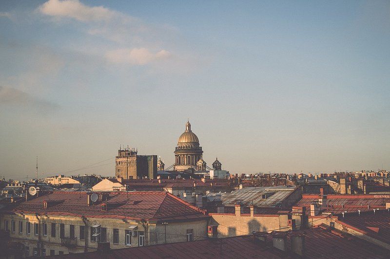 Питер, город, Исаакий Свет вечернийphoto preview