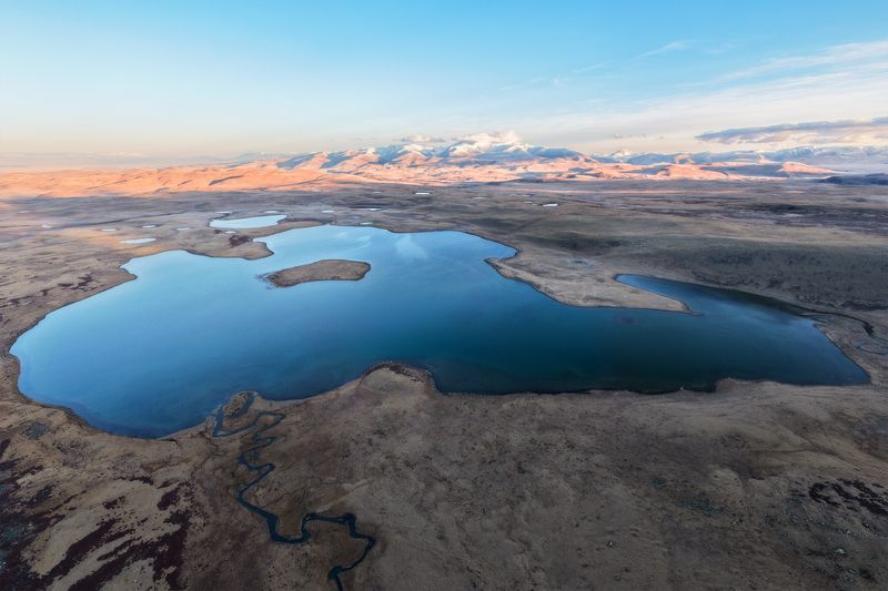 алтай, хребет чихачева, чихачева, рассвет, киндыктыкуль, горный алтай, республика алтай, осень, нарын-гол Озеро Киндыктыкуль, Алтайphoto preview