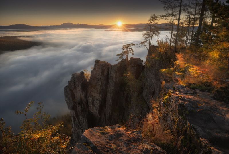 айгир, урал, башкирия, горы Встречая рассветphoto preview