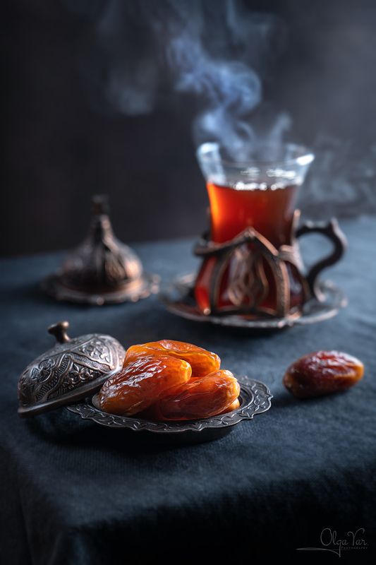 чай, финики, осень photo preview