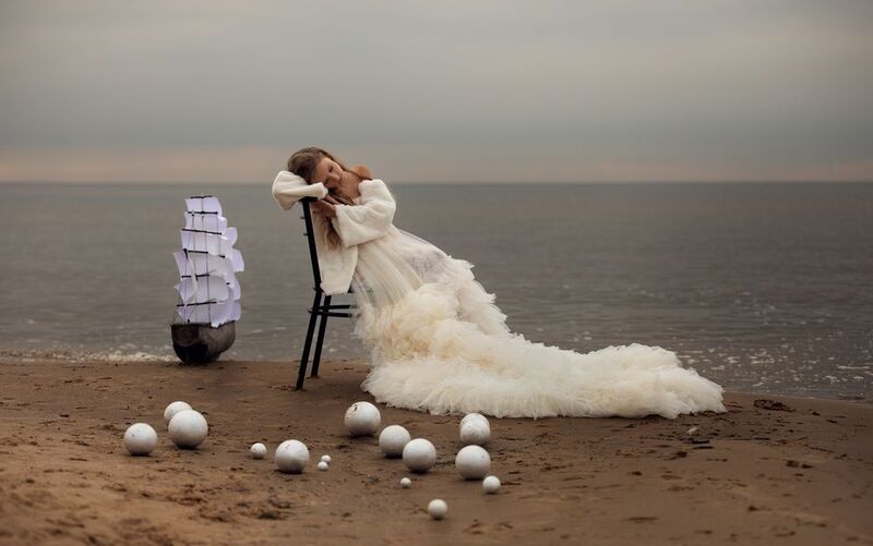 постановочная фотография, необычное, красота, модель, портрет, настроение, художественная работа, эстетика, / My sea______________/photo preview