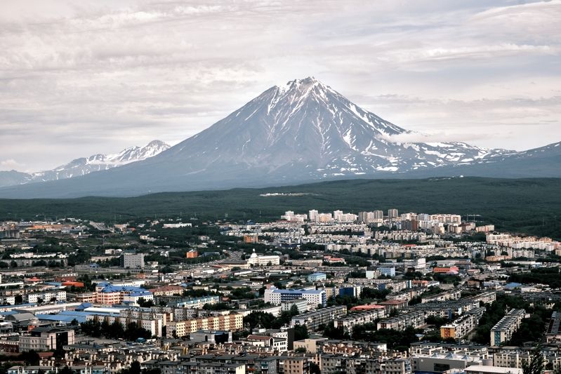 вулканы, камчатка, петропавловск-камчатский Край вулкановphoto preview