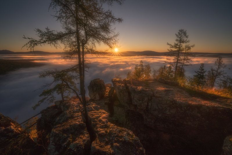 айгир, урал, башкирия, горы Встреча с солнцемphoto preview