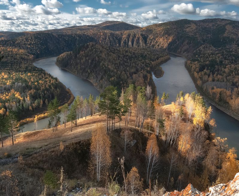 осень, манская петля, полоска света, пасмурно Осень на Манеphoto preview