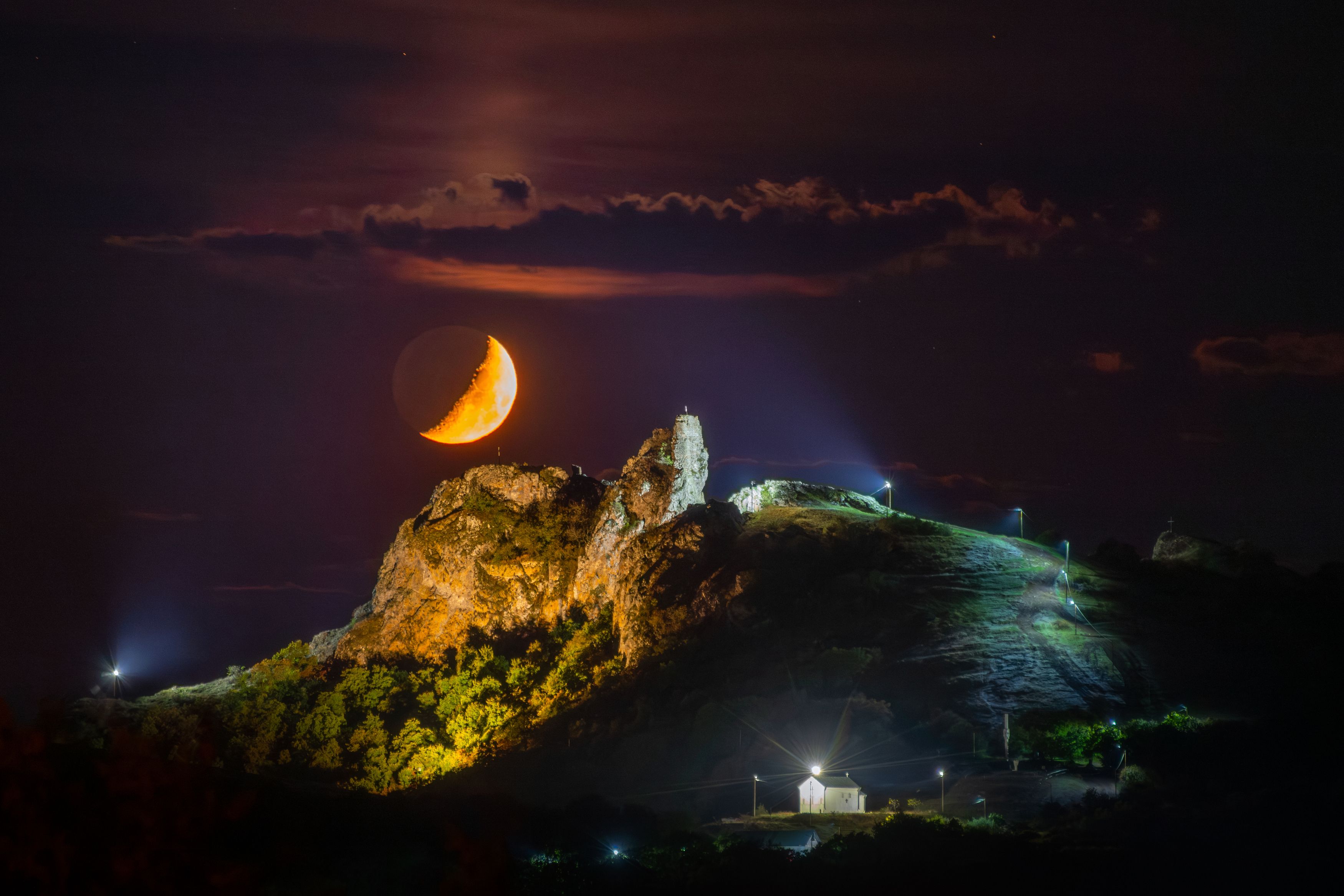 #landscape, #moon Fortress Azeula and the Crescent Moonphoto preview
