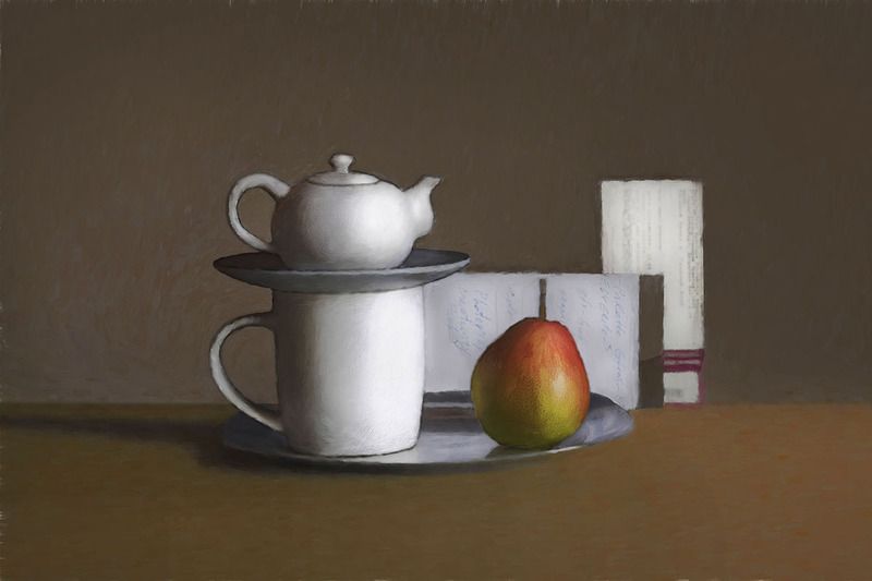 чайник и груша фото превью