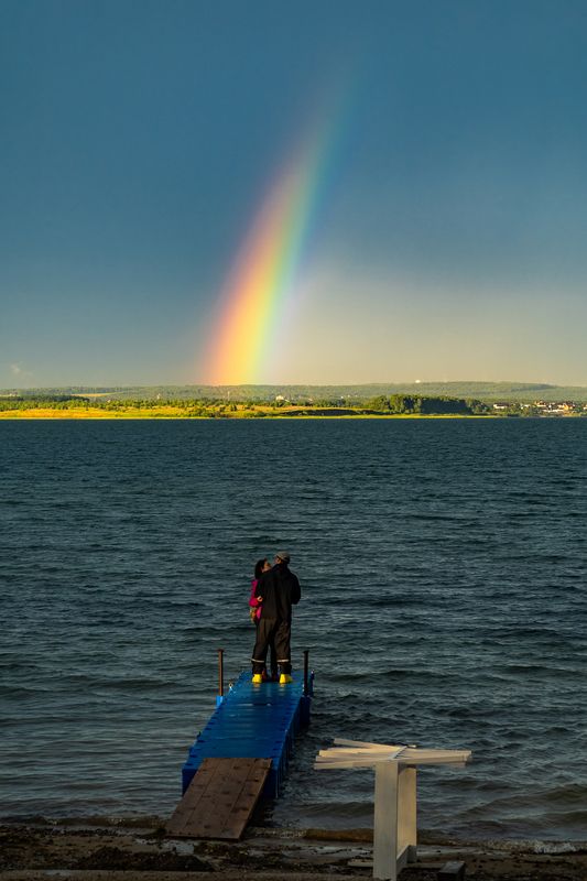 иркутск, ангара, радуга Радуга над Ангаройphoto preview