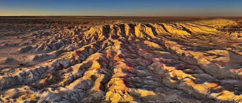 Рассвет в каньоне Цагаан-Суварга (Белая Ступа)photo preview