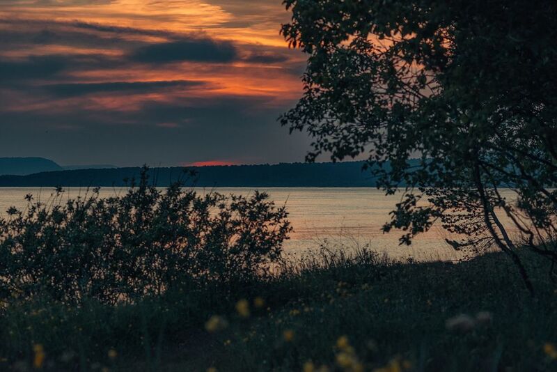 Ангара закат Ангара на закатеphoto preview