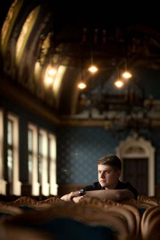 portrait, man, male, mood, drama, light, shadow, introspection, reflection, classic, interior, architecture, gentleman, elegant, fine art, artistic, composition, dark, mystery, gaze, solitude, thoughtful, vintage, old, hall, bokeh, atmosphere, expression, Silent Reflectionphoto preview