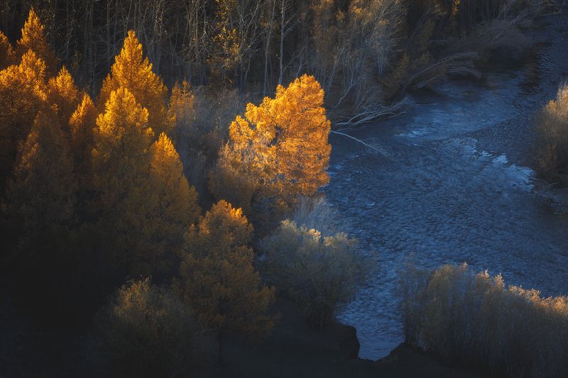 алтай, осень, республика алтай Разговор стихийphoto preview