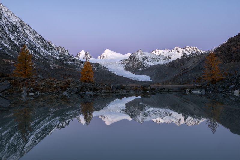 алтай, аккол, аккуль, рассвет, софийский ледник, горный алтай, республика алтай, осень, южно-чуйский хребет Софийский ледник, Алтайphoto preview