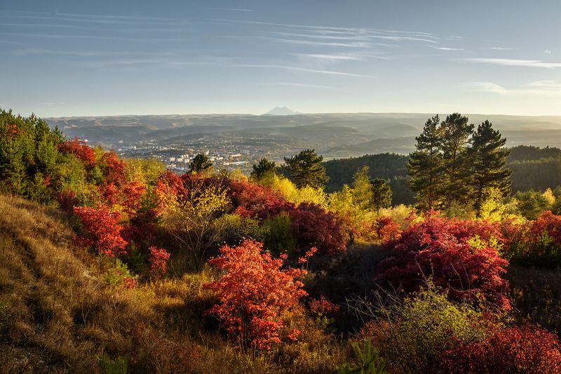 кавказ, кавказские минеральные воды, кмв, кисловодск, осень, город осенью, осенний город, осень, краски осени Один южный город осеньюphoto preview