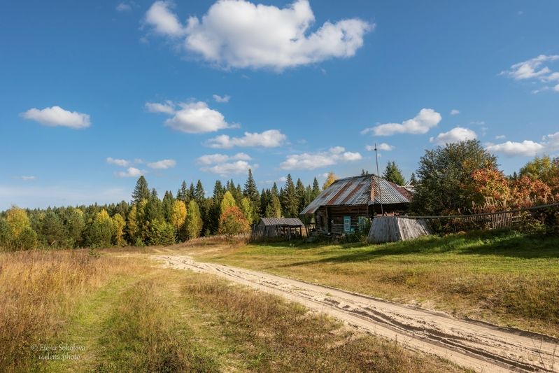деревня, осень Немзя фото превью