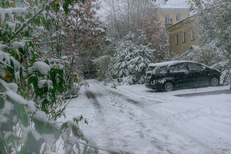 Зима в октябре фото превью