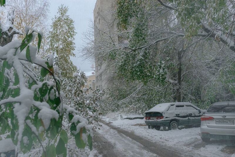 Встреча осени и зимы в октябре фото превью