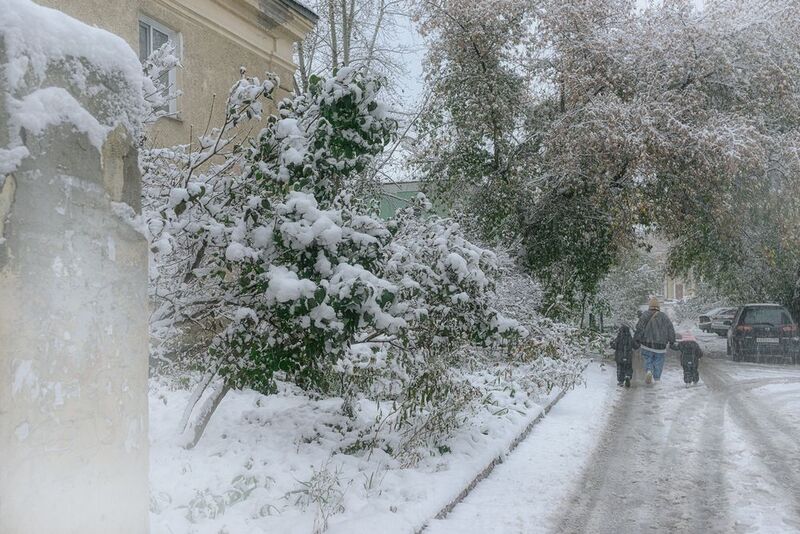 Встреча осени и зимы в октябре фото превью