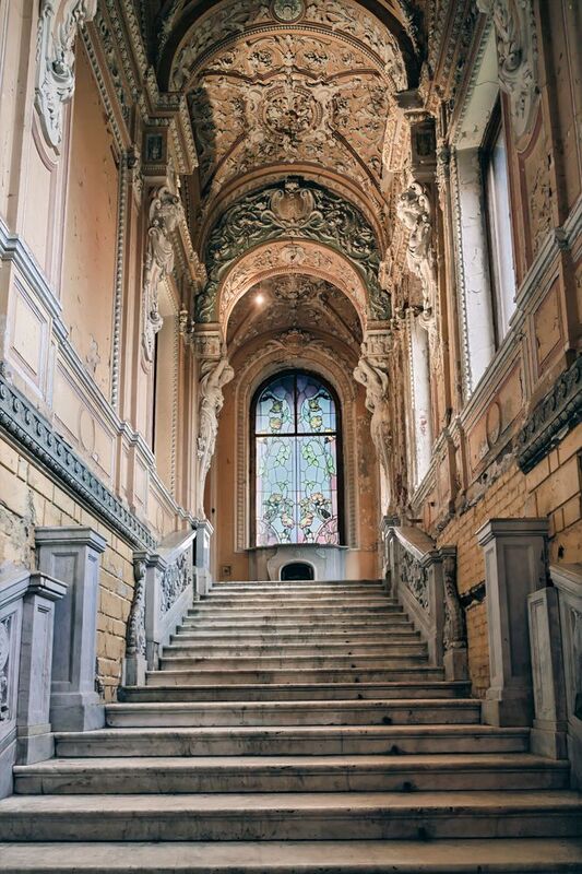 Лестница в особняке Брусницыных.  фото превью