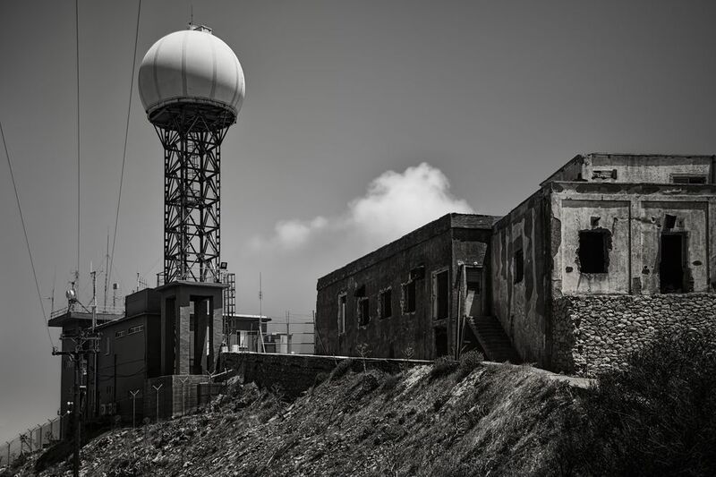 #Monochrome photography #Black #Monochrome #Black and white #Tower #Grey #Dome #Still life photography #radar #mast #military #nato Radomephoto preview