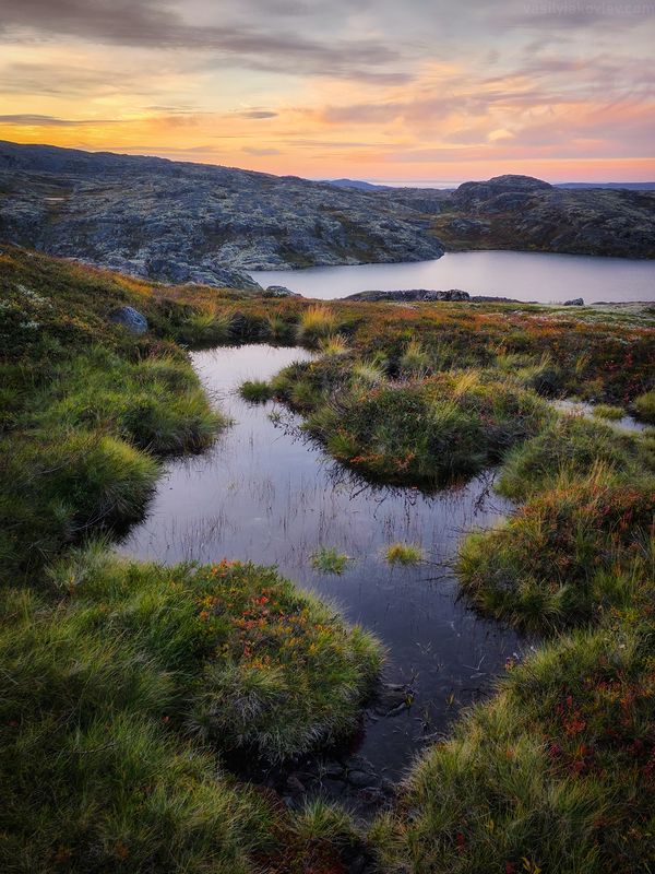 рыбачий, фототур, яковлевфототур, кольский, арктика, север, аврора, сияние, средний Окрестности перевала Мустатунтуриphoto preview
